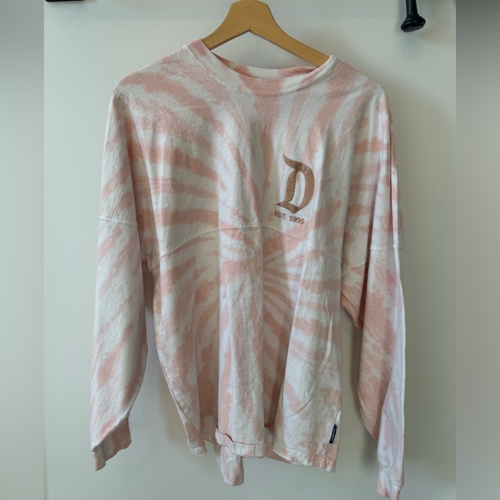 Disneyland pink tie-die long sleeve